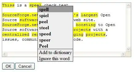 Mag-download ng web tool o web app na CFSpellCheck