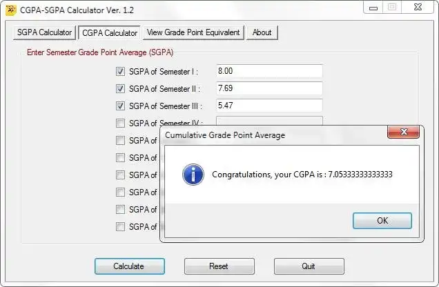 Unduh alat web atau aplikasi web Kalkulator CGPA SGPA