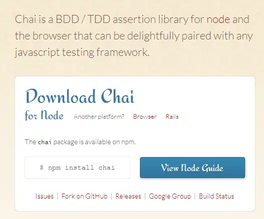Download web tool or web app chai