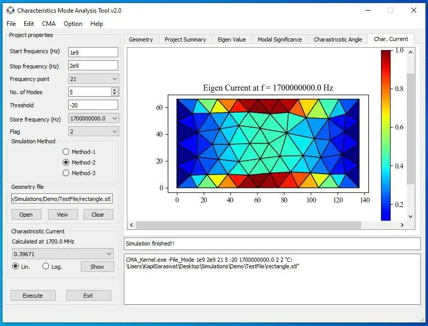 Download web tool or web app Characteristics Mode Analysis