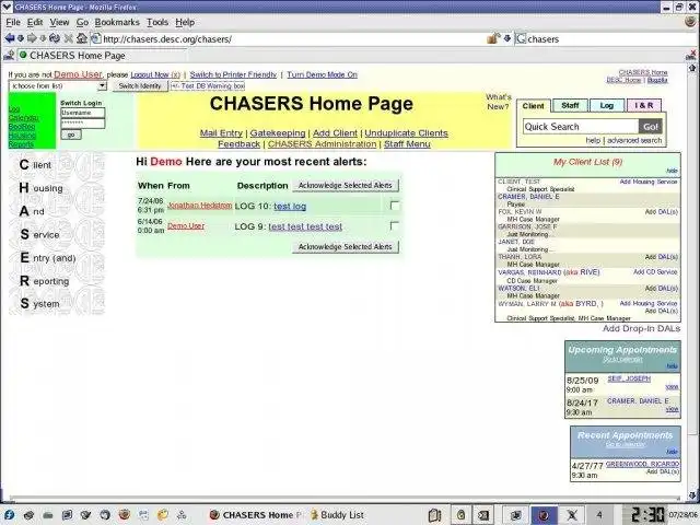 Unduh alat web atau aplikasi web CHASERS