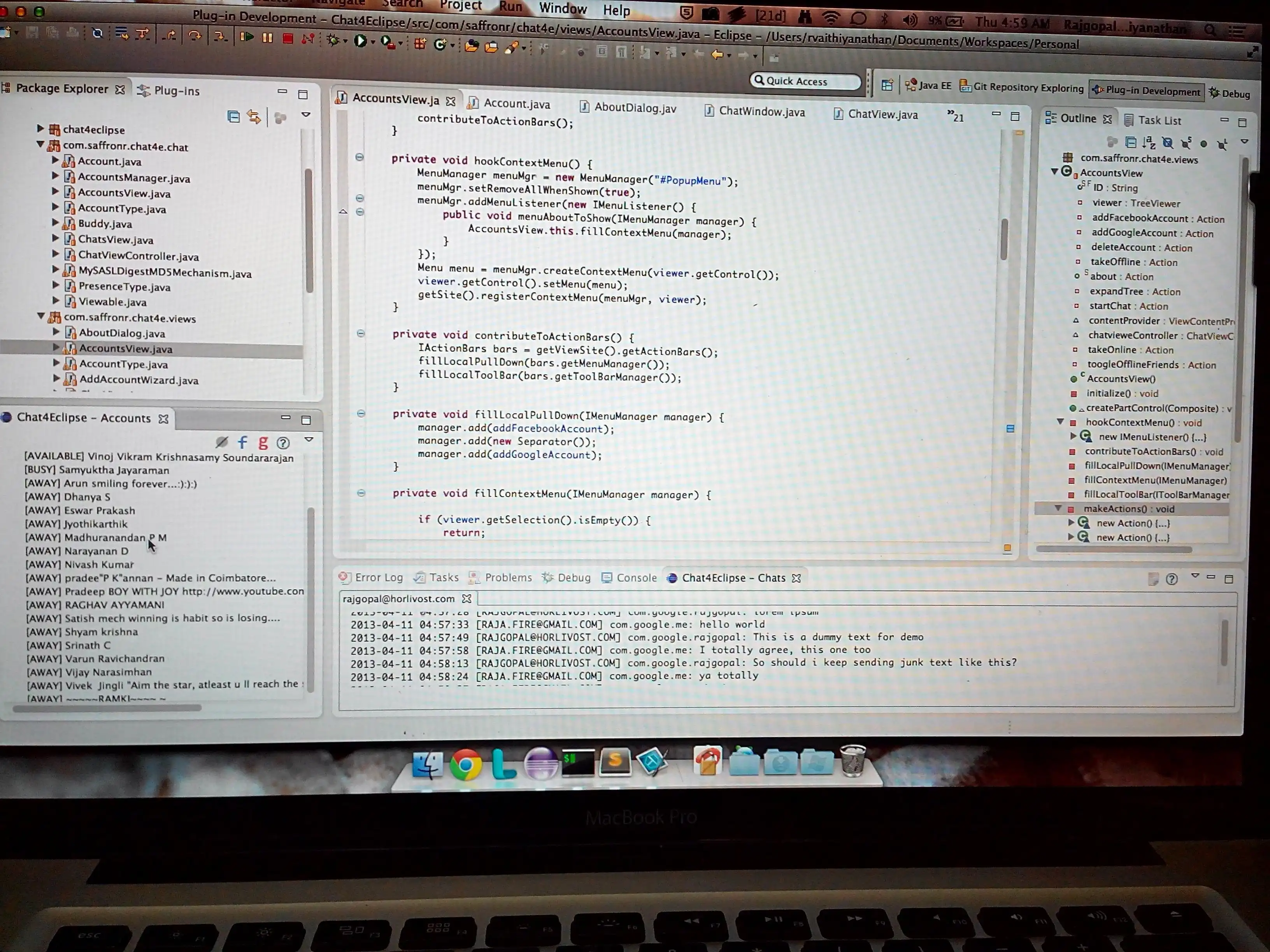 Download web tool or web app Chat4Eclipse - Chat Plugin for Eclipse