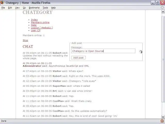 Download web tool or web app Chategory