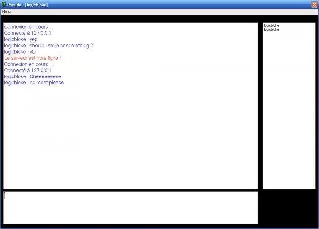 Download web tool or web app Chat it ! Server/Client chat for windows