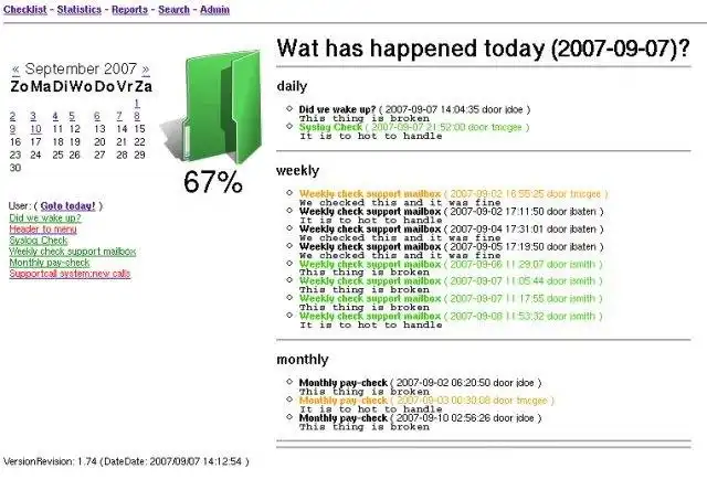 Download web tool or web app Checklist