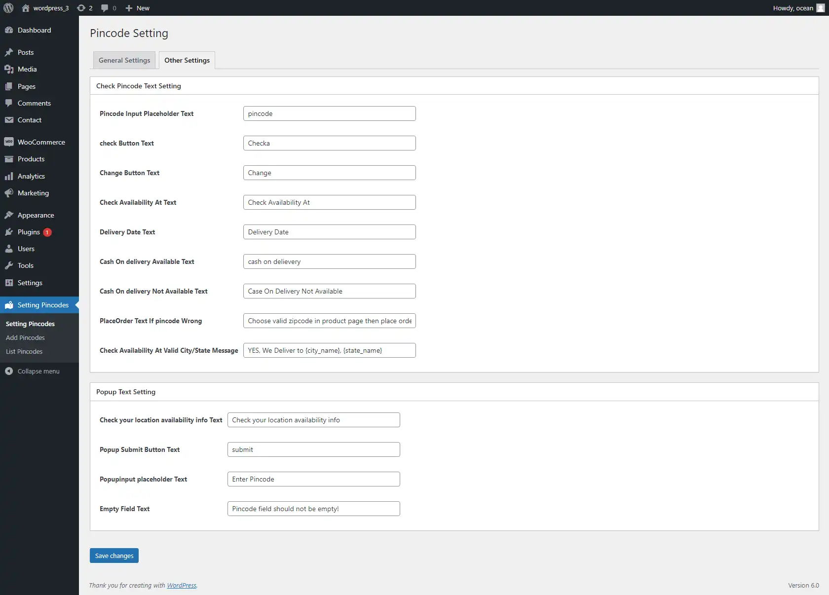 ดาวน์โหลดเครื่องมือเว็บหรือเว็บแอป ตรวจสอบ Pincode สำหรับ Woocommerce