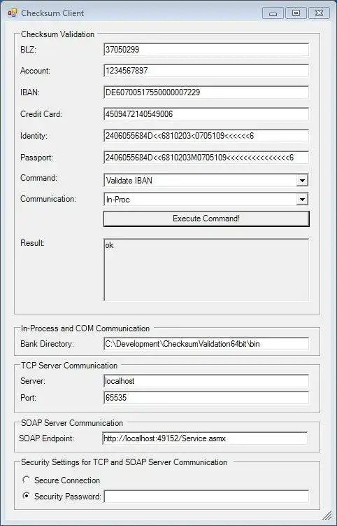 Download web tool or web app ChecksumValidation