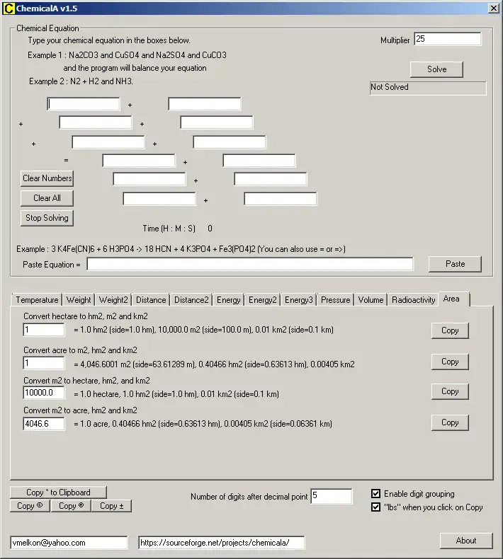 Laden Sie das Web-Tool oder die Web-App ChemicalA herunter, um es online unter Linux auszuführen