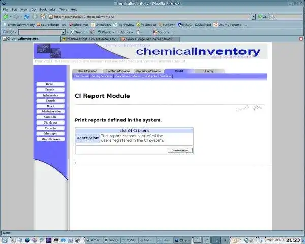 Scarica lo strumento web o l'app web ChemicalInventory