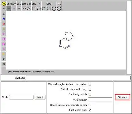 Download web tool or web app Chemical search in SQL