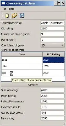 Download web tool or web app Chess Rating Calculator to run in Linux online