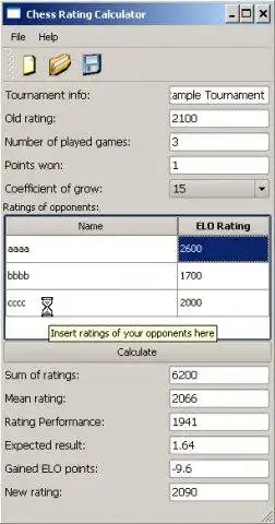 Download web tool or web app Chess Rating Calculator to run in Windows online over Linux online