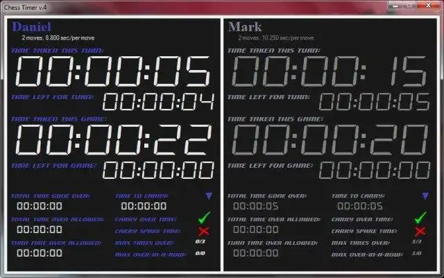 Download web tool or web app Chess Timer