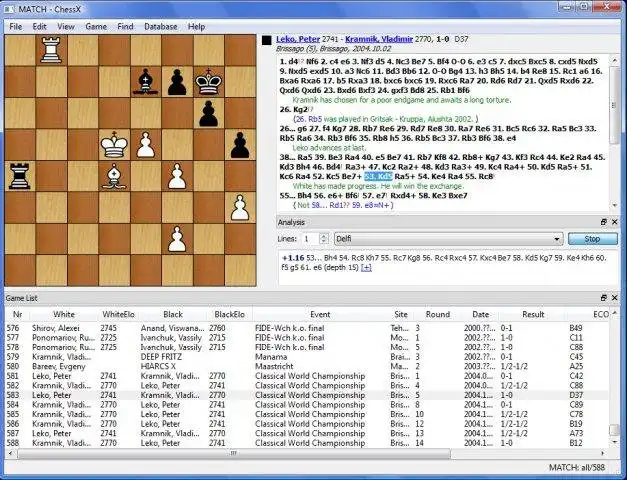 Descargue la herramienta web o la aplicación web ChessX para ejecutar en Linux en línea