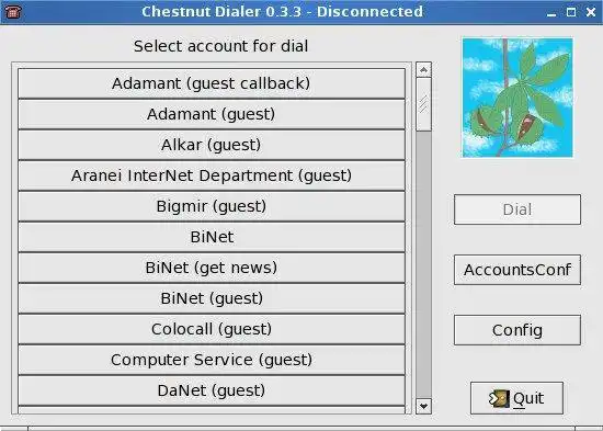 Download web tool or web app Chestnut Dialer