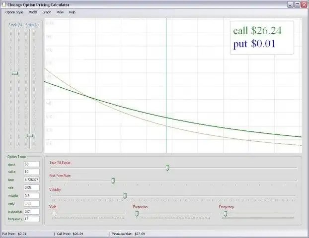 Laden Sie das Web-Tool oder die Web-App herunter Chicago Option-Preismodell