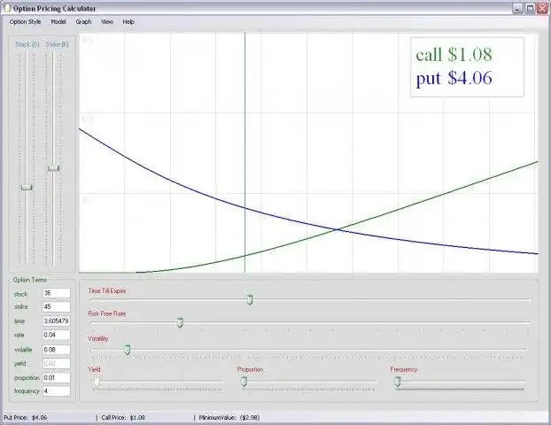 Download web tool or web app Chicago Option Pricing Model