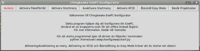 Laden Sie das Webtool oder die Web-App Chingkwake EeePC Konfigurator herunter