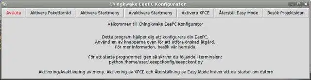 Download web tool or web app Chingkwake EeePC Konfigurator