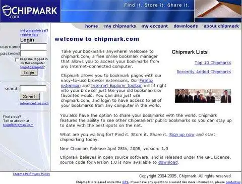 Web ツールまたは Web アプリ Chipmark をダウンロード