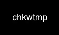 Run chkwtmp in OnWorks free hosting provider over Ubuntu Online, Fedora Online, Windows online emulator or MAC OS online emulator