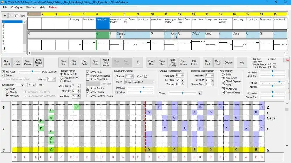 Download web tool or web app Chord Cadenza