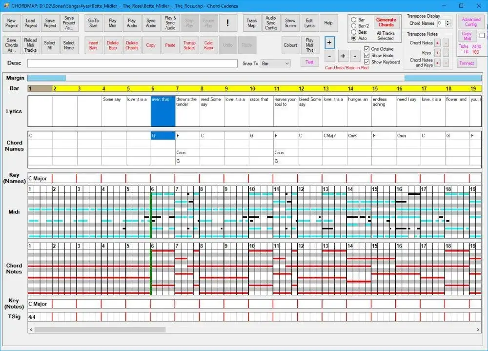 Download web tool or web app Chord Cadenza