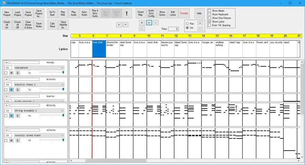 Download web tool or web app Chord Cadenza