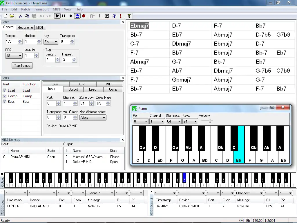 Web ツールまたは Web アプリ ChordEase をダウンロード