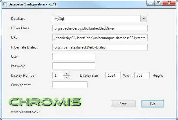 Download webtool of webapp Chromis Kitchen Screen