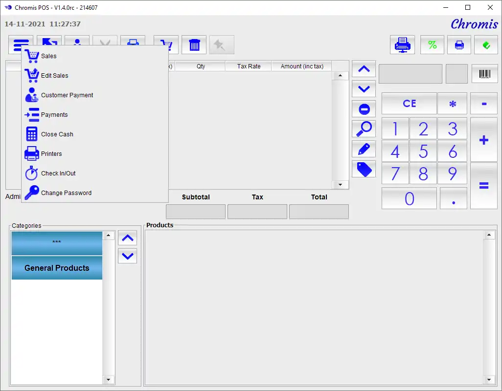 Download webtool of webapp Chromis POS