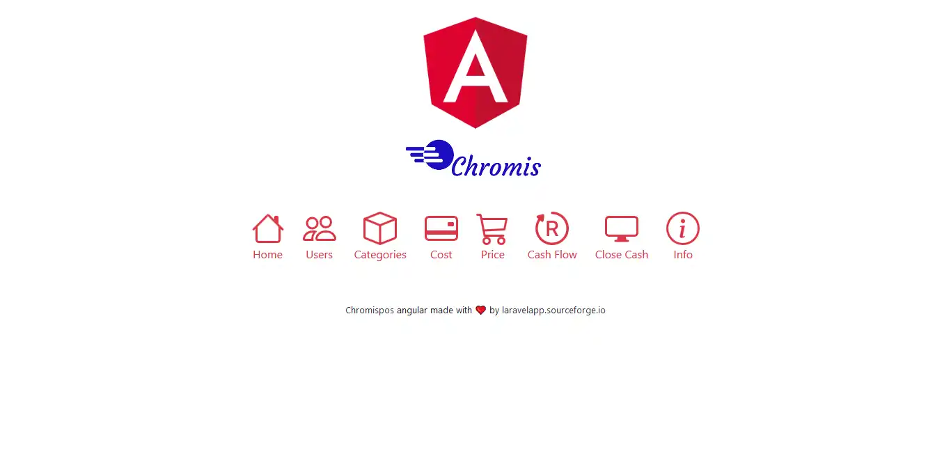 Download web tool or web app Chromis Unicenta online Angular apps