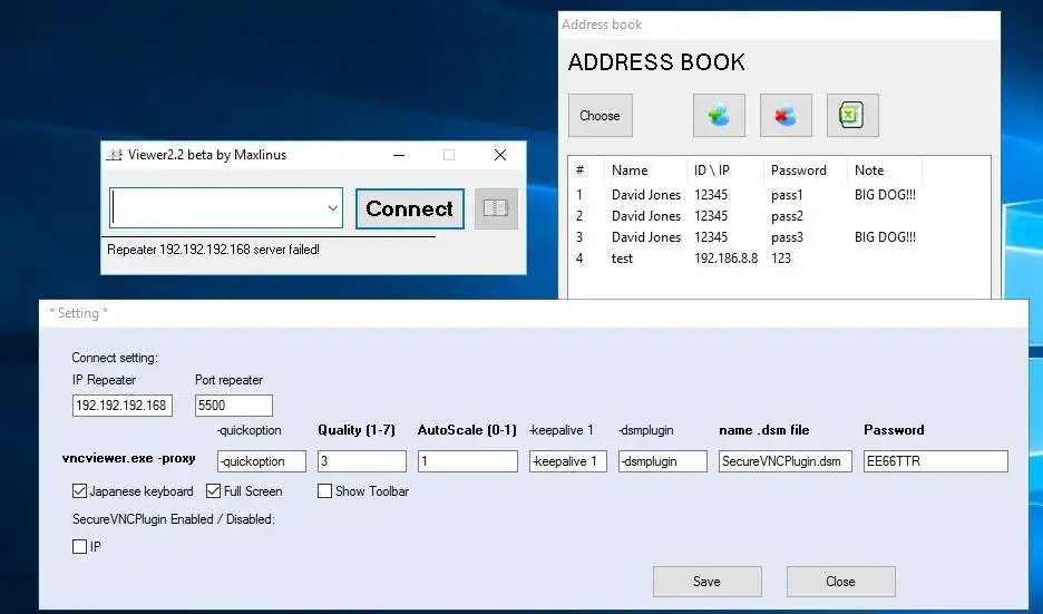 Загрузите веб-инструмент или веб-приложение ChunkVNC Viewer 2
