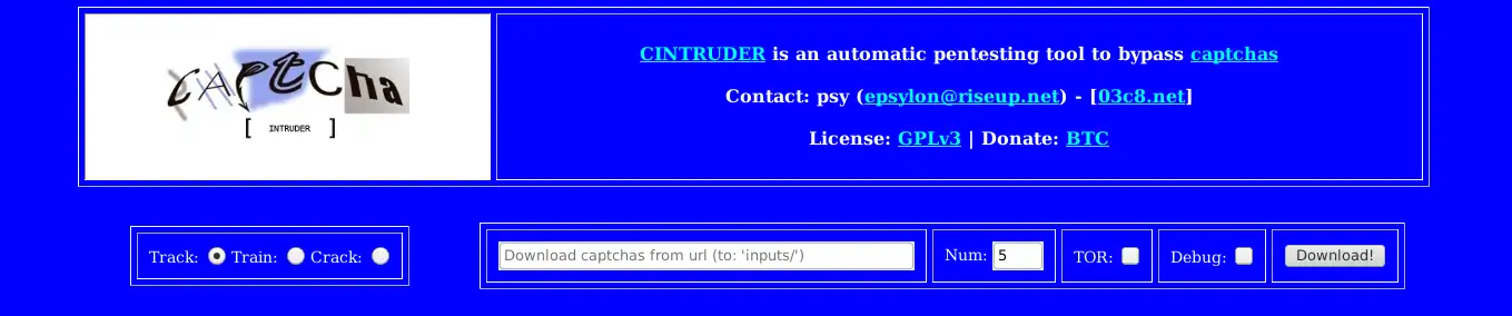 Download webtool of webapp cintruder