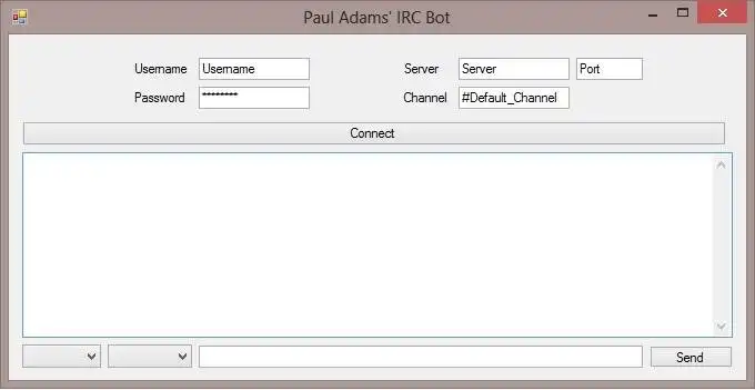 Download web tool or web app C# IRC Bot/Client