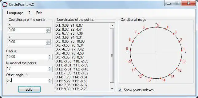 Download web tool or web app CirclePoints v.C to run in Windows online over Linux online