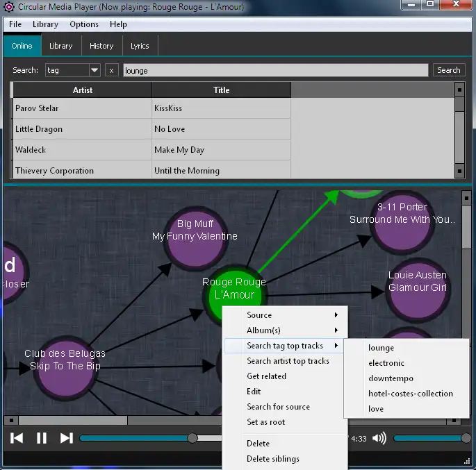 Unduh alat web atau aplikasi web Circular Media Player