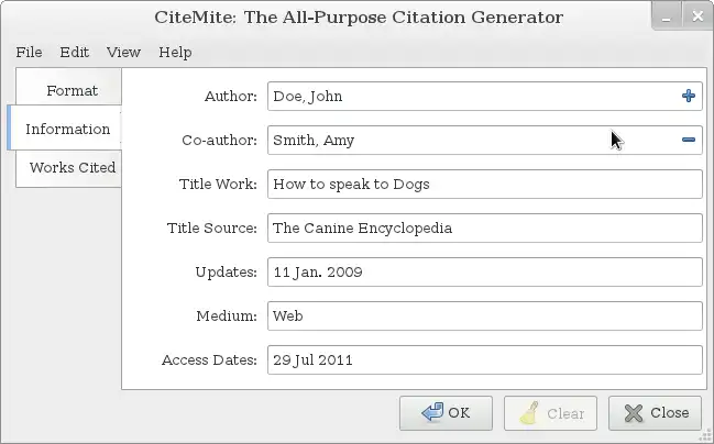 Загрузите веб-инструмент или веб-приложение CiteMite