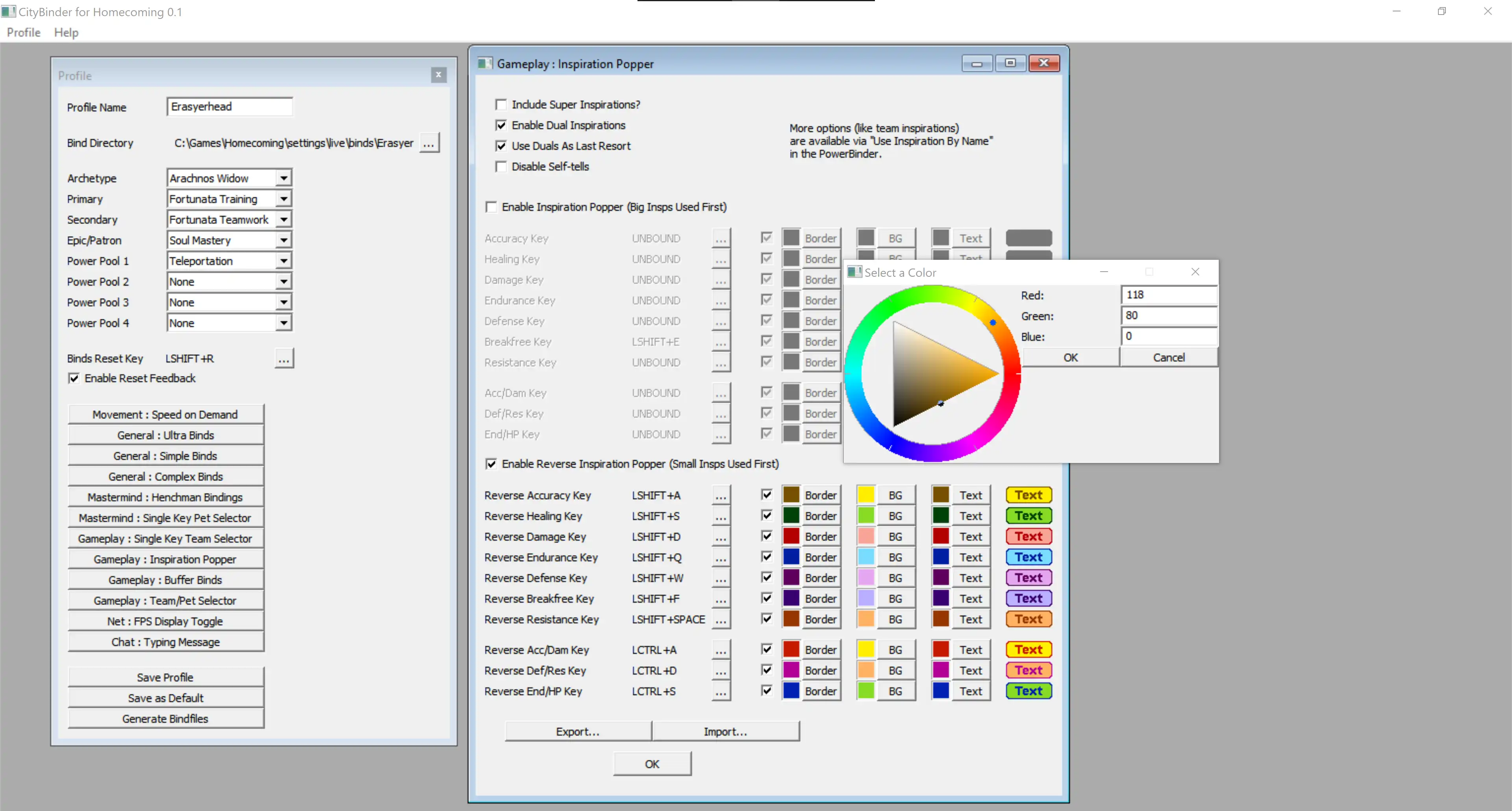 Download web tool or web app CityBinder for Homecoming