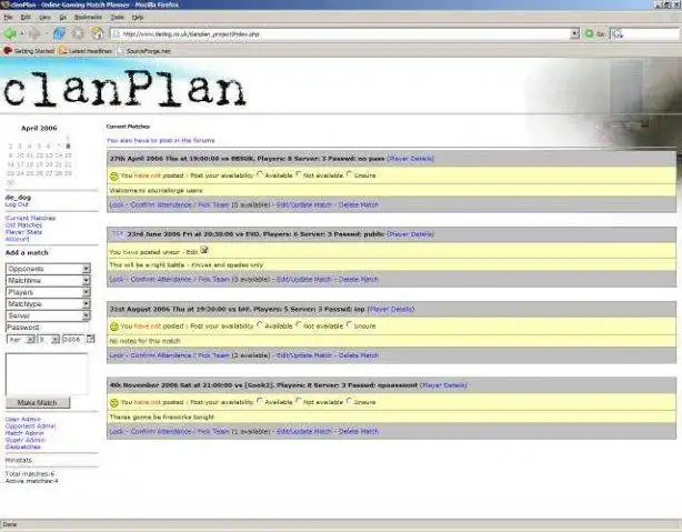 Download web tool or web app Clanplan2 - Online Clan Match Management to run in Linux online