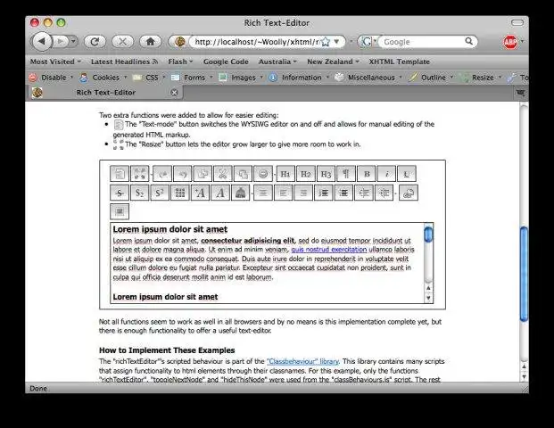 Download web tool or web app classBehaviours
