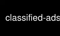 Run classified-ads in OnWorks free hosting provider over Ubuntu Online, Fedora Online, Windows online emulator or MAC OS online emulator