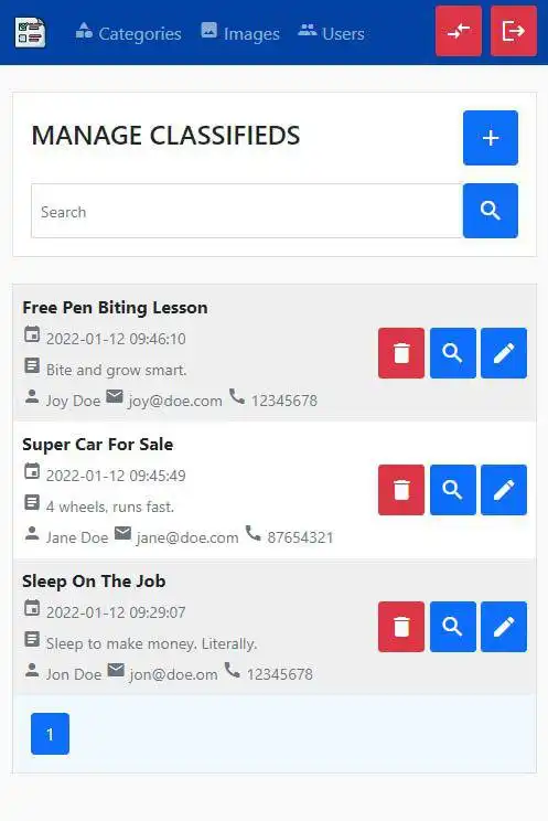 下载网络工具或网络应用 ClassiPHPied - PHP 分类广告