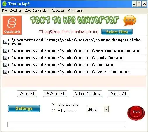Download web tool or web app ClassleSoft Text to Mp3 Converter 2.0