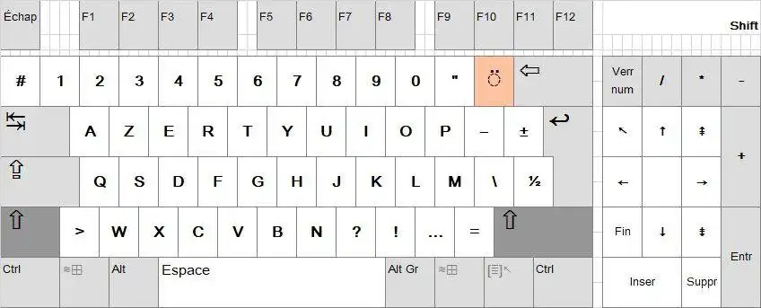 Download web tool or web app Clavier français normalisé (AZERTY)