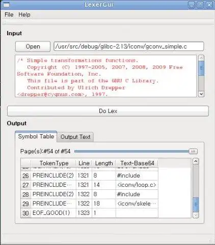Download webtool of webapp C Lexer Project
