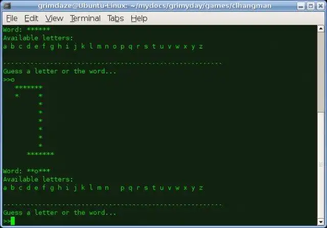 Download webtool of webapp CL-Hangman om online in Linux te draaien