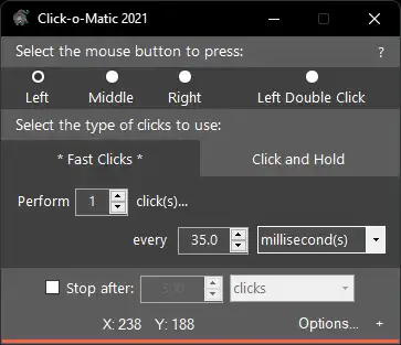 Baixe a ferramenta ou aplicativo da web Click-o-Matic 2021