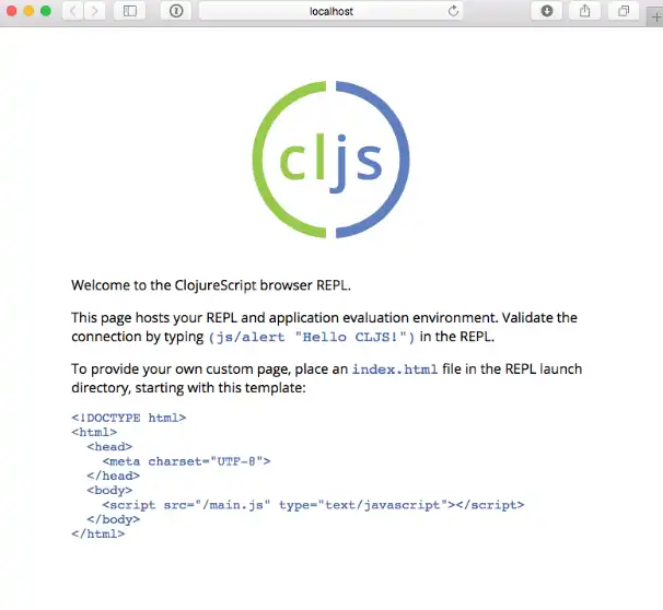 Download web tool or web app ClojureScript