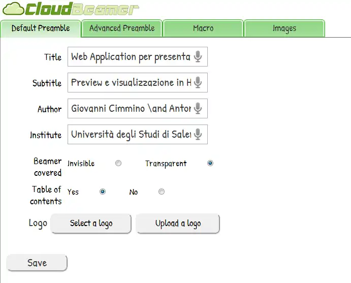 Завантажте веб-інструмент або веб-програму CloudBeamer